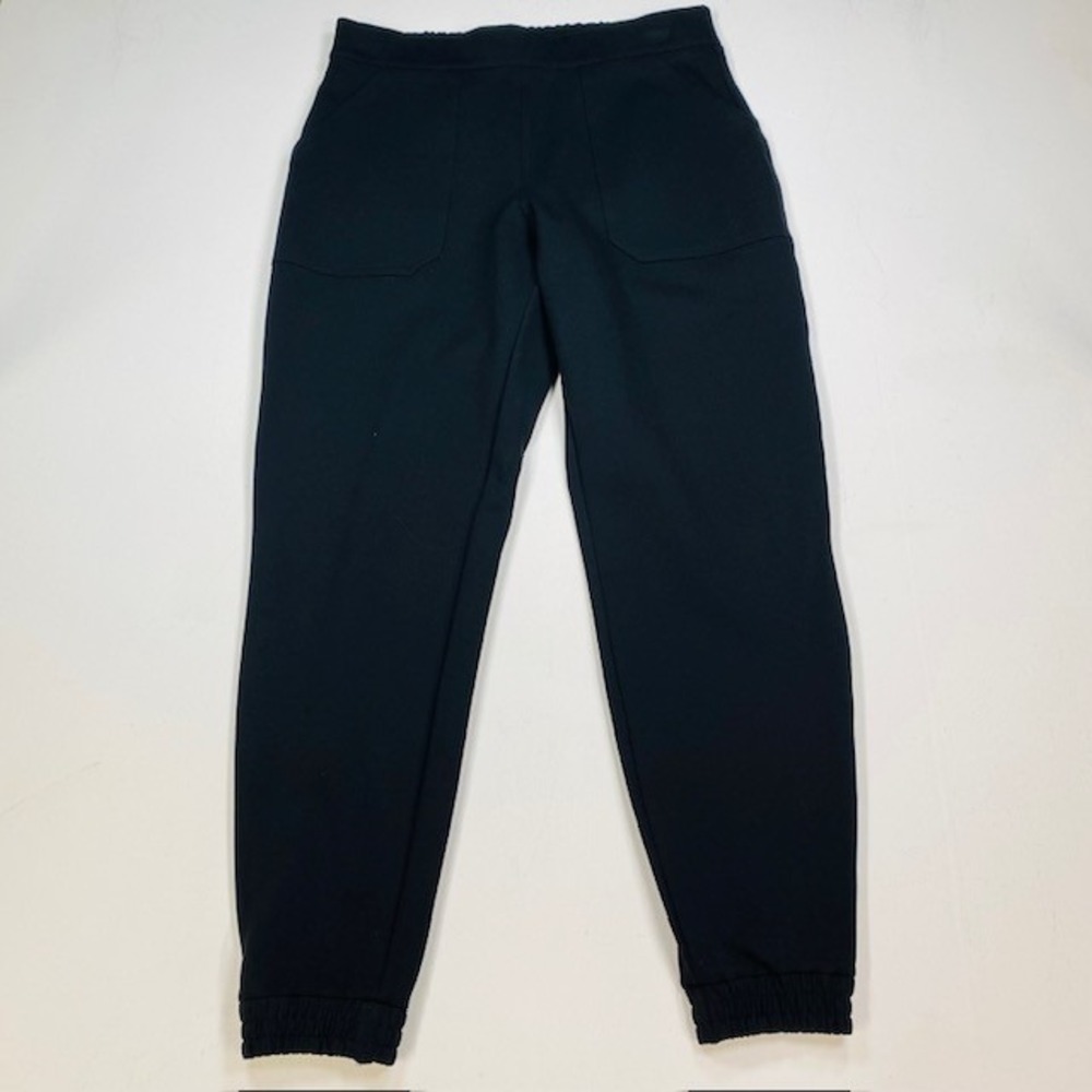 Spanx Black Ponte Jogger Pants Womens XL High Rise‎ Elastic Waist 20350R